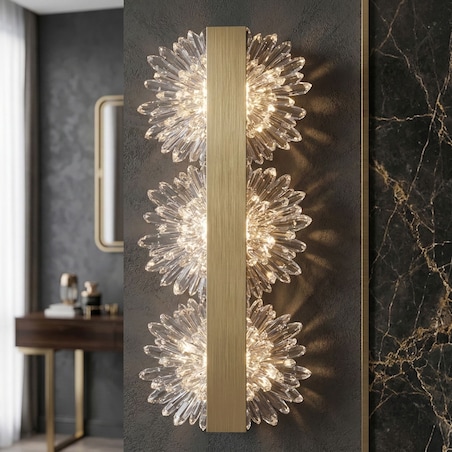 Kinkiet G149-3W Gold Led Złoty, Metal, Tworzywo Sztuczne