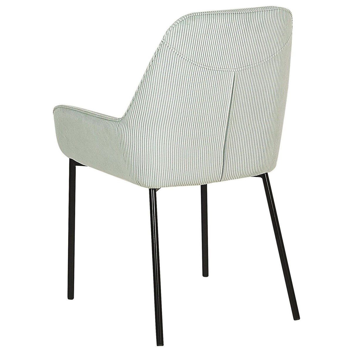 Zestaw 2 krzeseł do jadalni sztruksowy miętowy LOVERNA