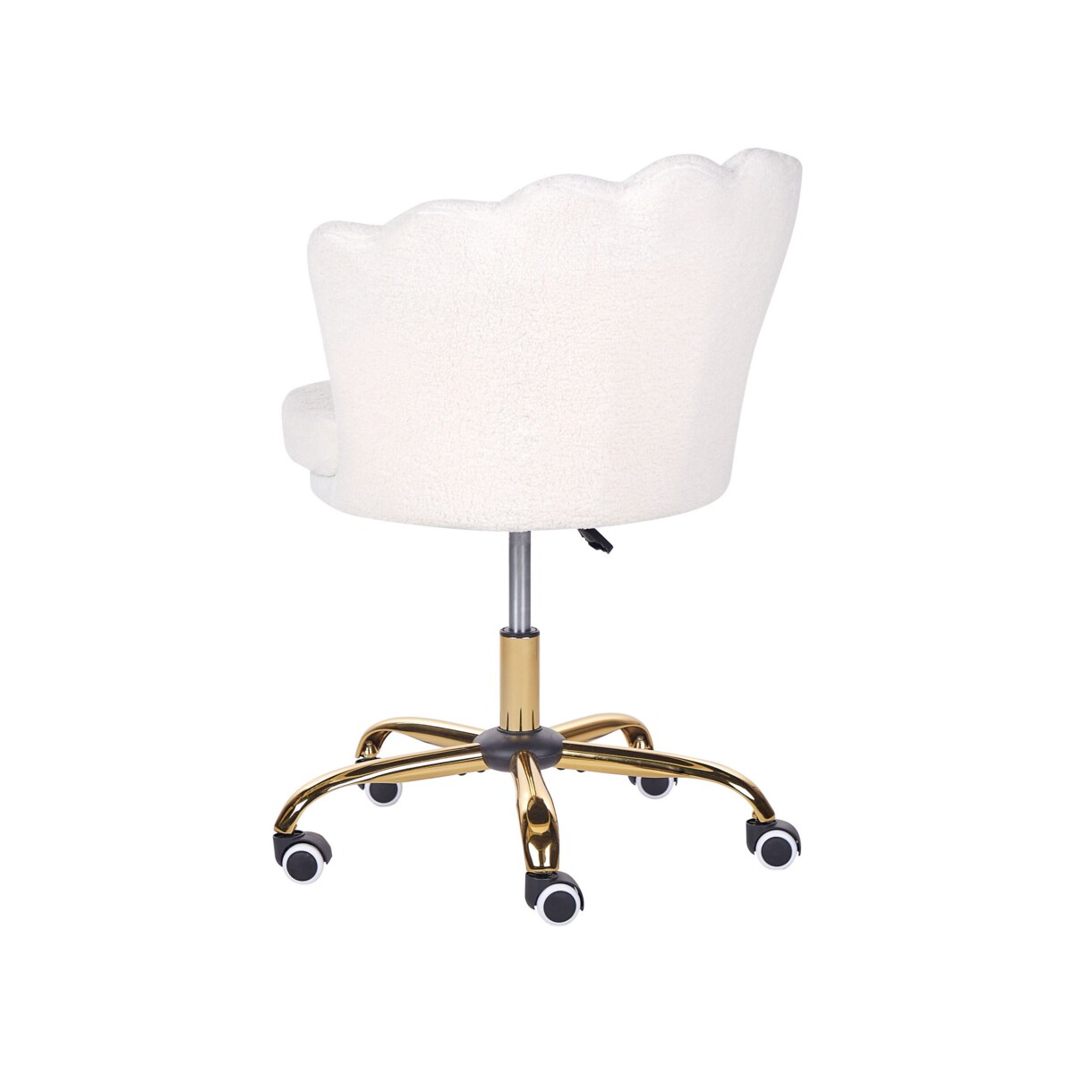 Krzesło biurowe regulowane boucle białe MONTICELLO II