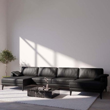 Sofa narożna podwójna Musso szara