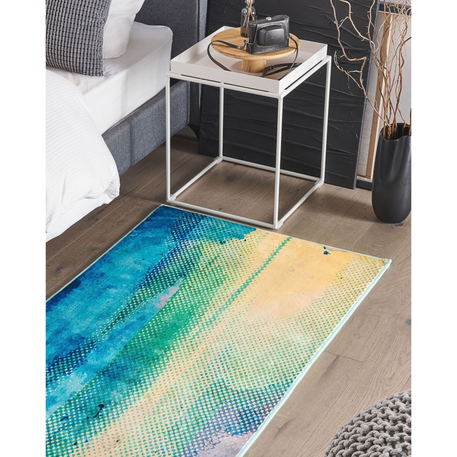 Dywan 80 x 150 cm niebiesko-zielony SUSUZ