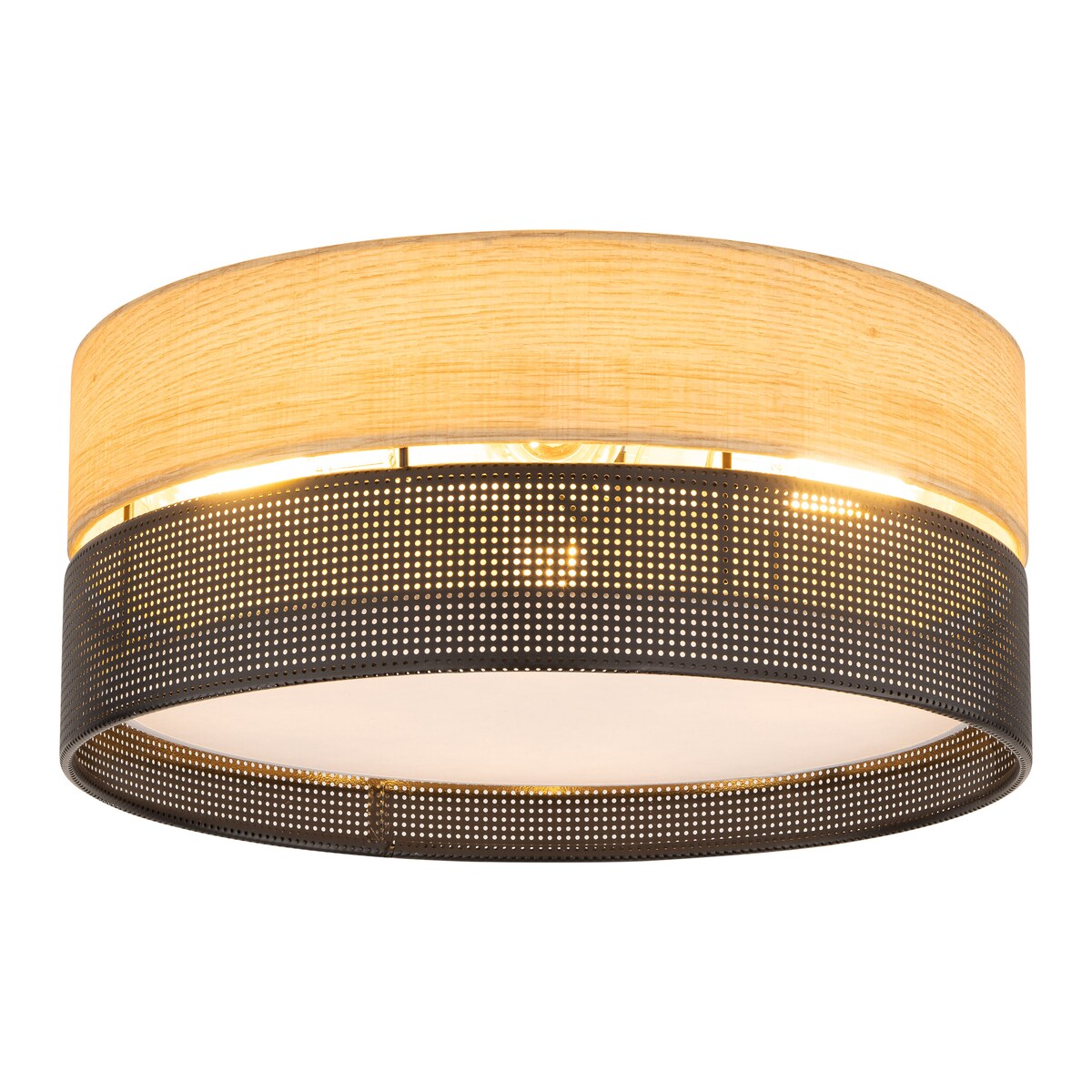 Lampa sufitowa TK Lighting NICOL 4800 czarno-beżowa 4xE27 nowoczesna plafoniera do salonu 45 cm