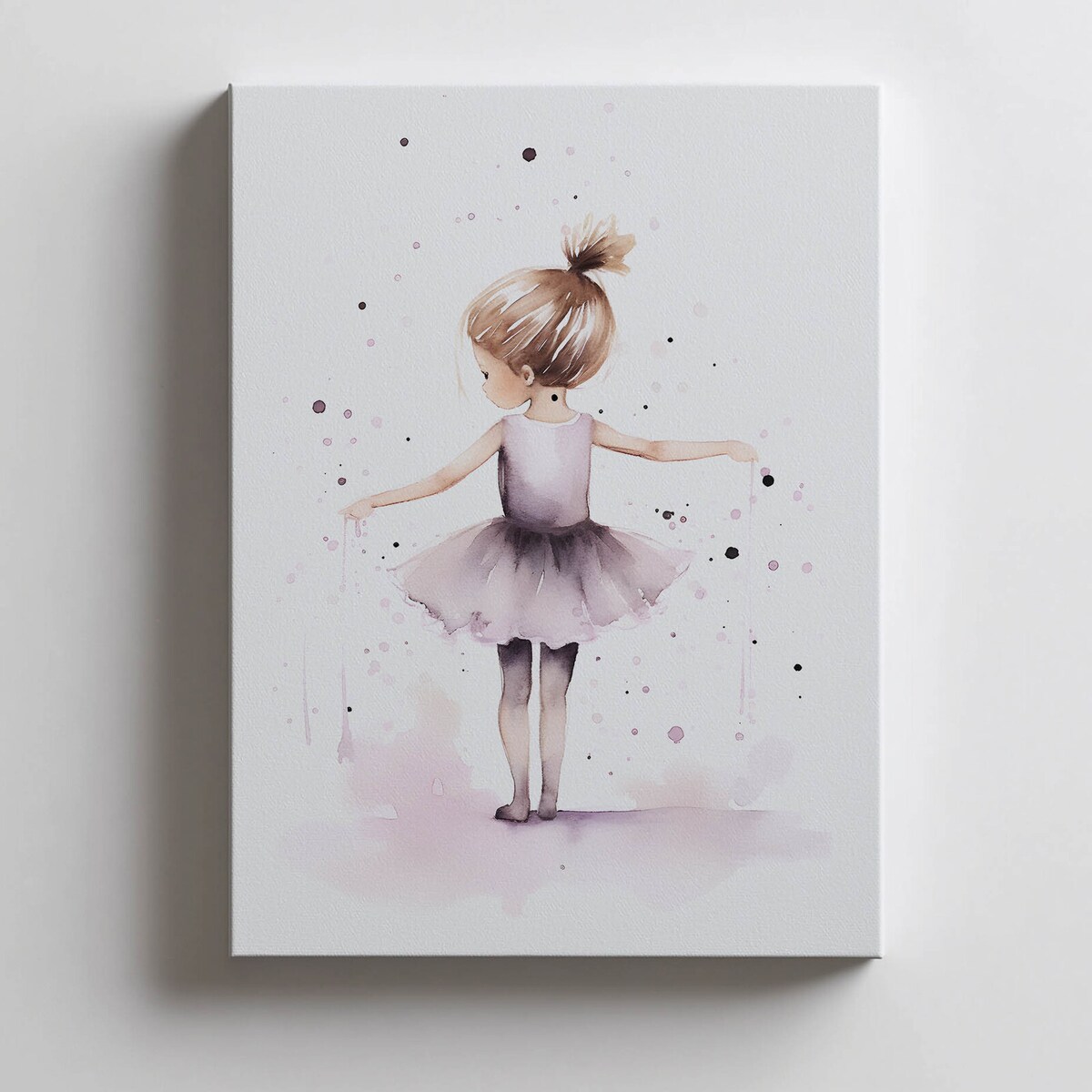 Tańcząca Balerina – Różowa Magia, 30x40 cm, bez ramy, płótno premium na blejtramie