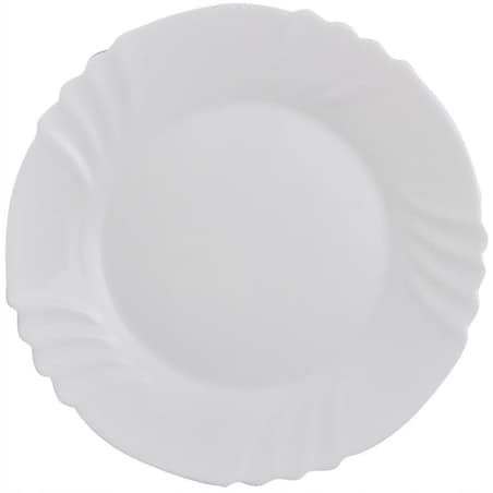 TALERZE DESEROWE EBRO bormioli 20 cm BIAŁE na ciasto desery święta 6szt