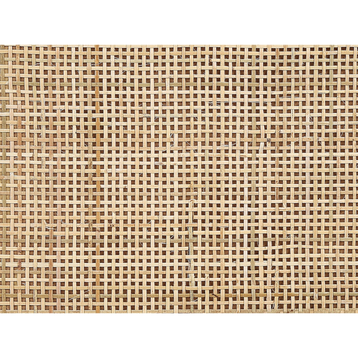 Komoda 4 szuflady fronty rattanowe jasne drewno PEROTE