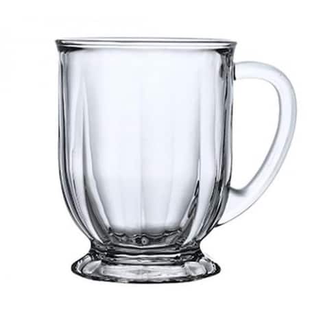 Filiżanka szklanka ryflowana duża 500 ml 1szt SZK159