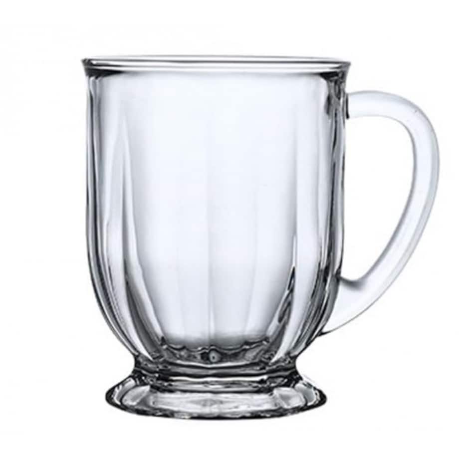 Filiżanka szklanka ryflowana duża 500 ml 1szt SZK159