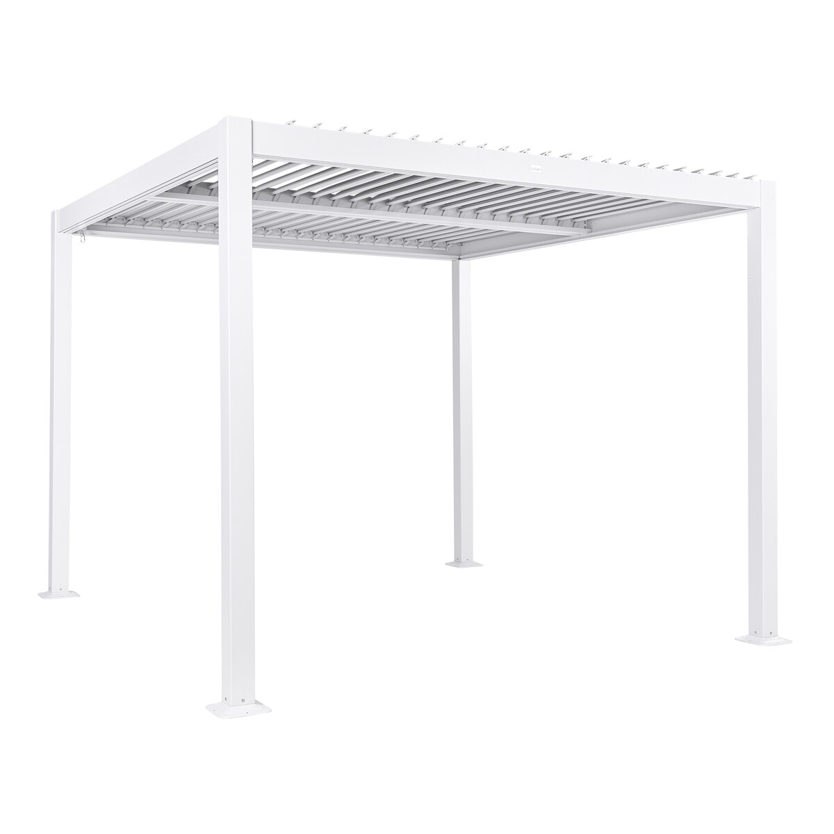 Pawilon ogrodowy FORNOLI Metal 296 cm 296 cm Biały