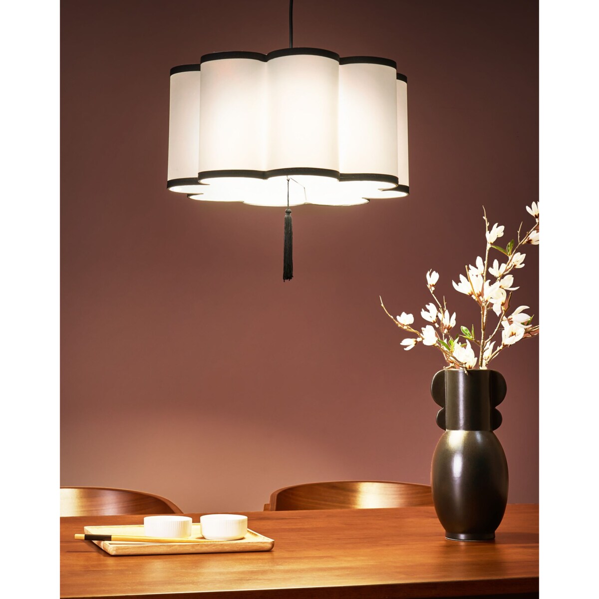 Lampa wisząca PALAMAR Materiał syntetyczny Biały