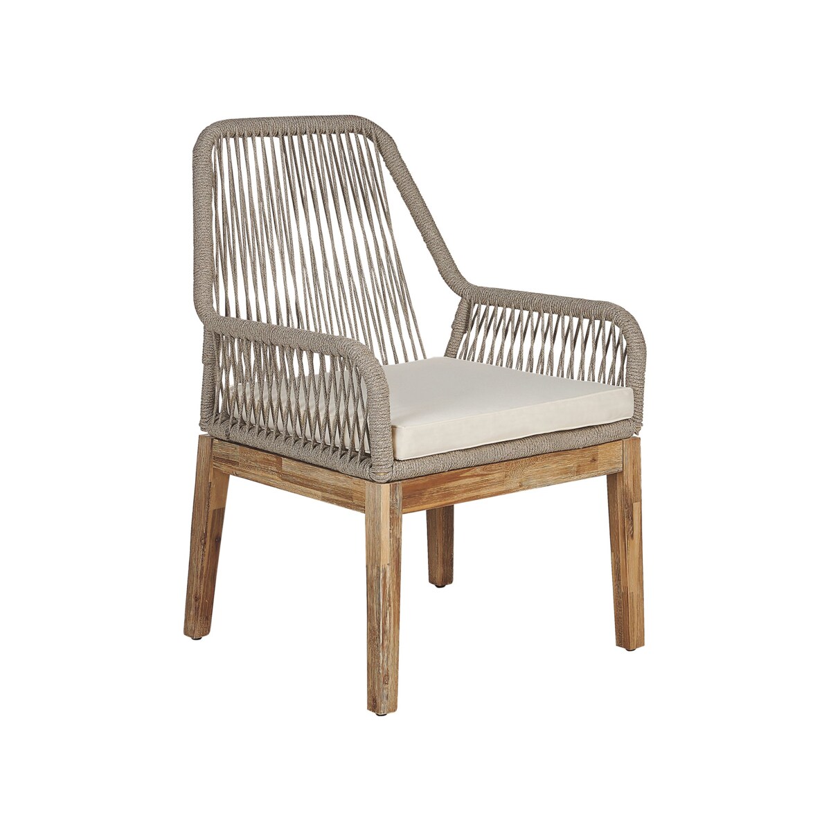 Zestaw ogrodowy dla 6 osób ORISTANO z poduszkami Beton Beżowy