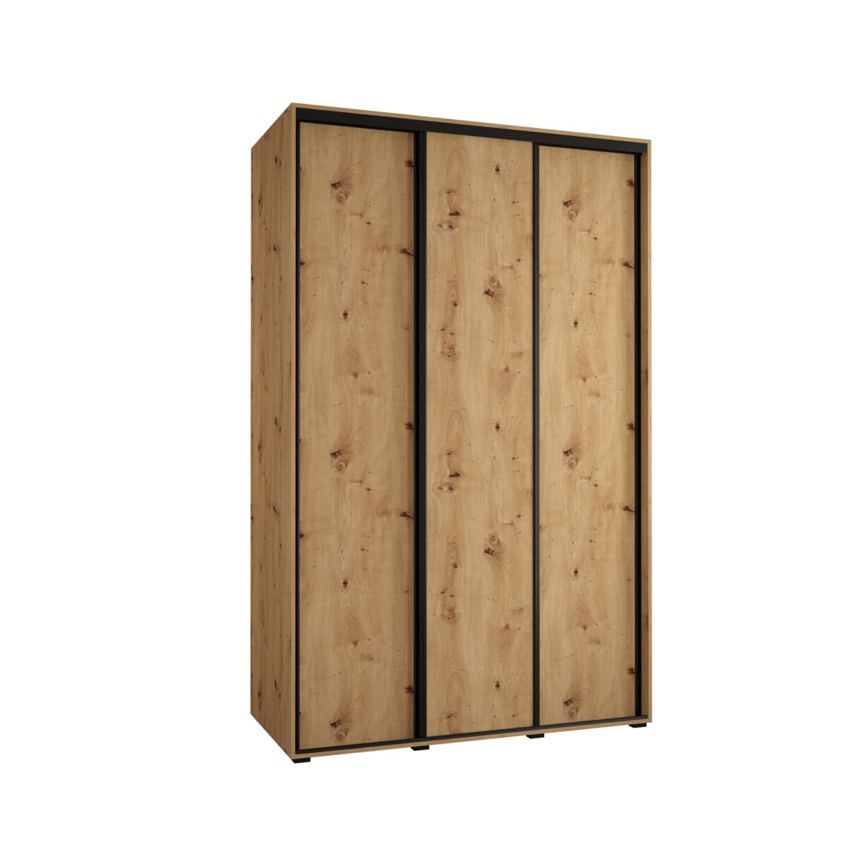 Szafa przesuwna Garderoba DAVOS 1 150 artisan/artisan/czarny