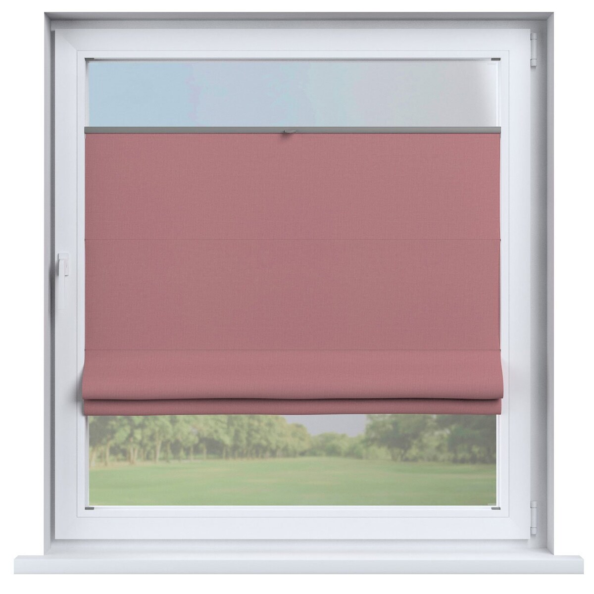 Roleta plisowana rzymska Sycylia, zgaszony róż, Cotton Panama