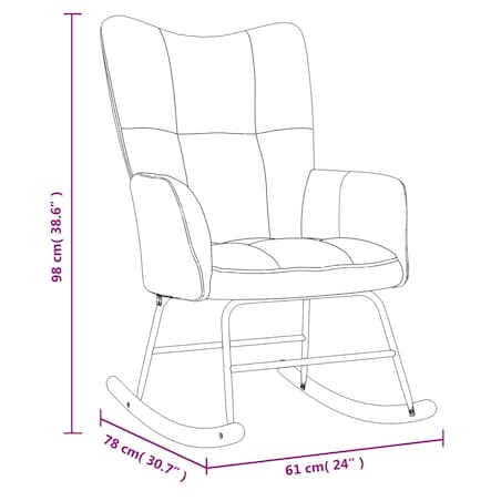 vidaXL Fotel bujany, niebieski, tapicerowany aksamitem