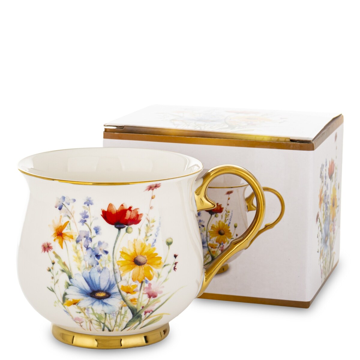 Kubek porcelanowy baryłka 430 ml z pudełkiem 9x13,5x10 cm BALERO-6