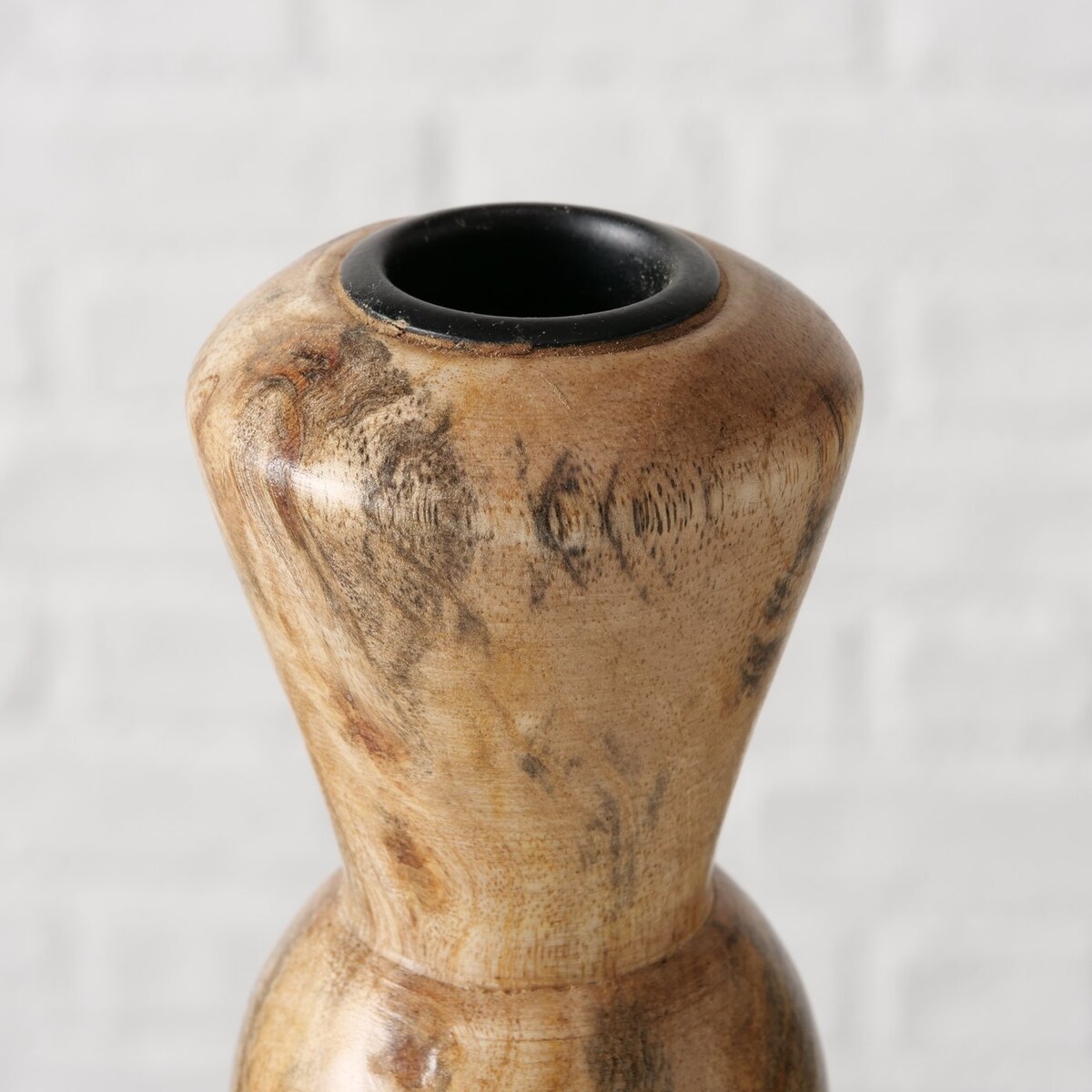 Drewniany świecznik, KESSA, 16 - 20,5 cm, 2 sztuki