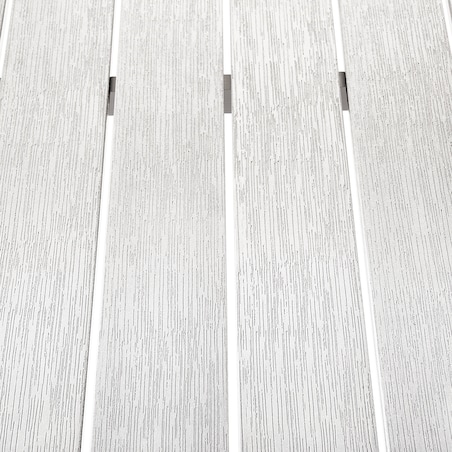 Stół ogrodowy VERNIO 180 cm 90 cm Metal Biały