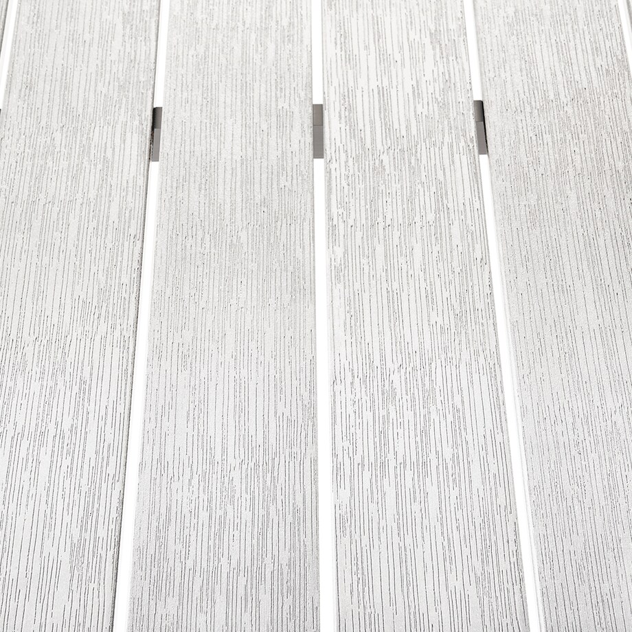 Stół ogrodowy VERNIO 180 cm 90 cm Metal Biały