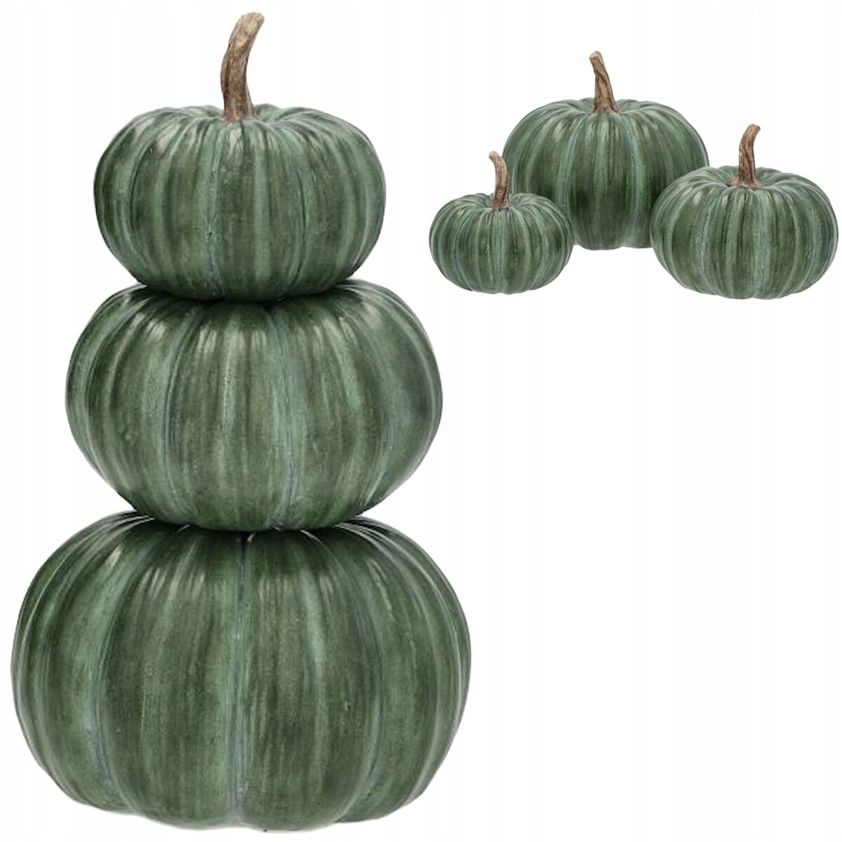 FIGURKA DYNIA 3 szt ZIELONA NA HALLOWEEN JESIEŃ TARAS BALKON OGRODOWA