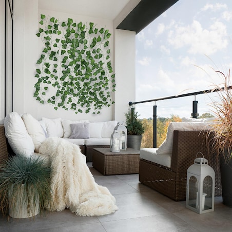 24 X Sztuczny Bluszcz Girlanda Na Balkon Ścianę