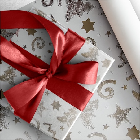 Papier prezentowy do pakowania prezentów 20 METRÓW MEGAROLKA Świąteczny Do Paczek Szwedzka Jakość