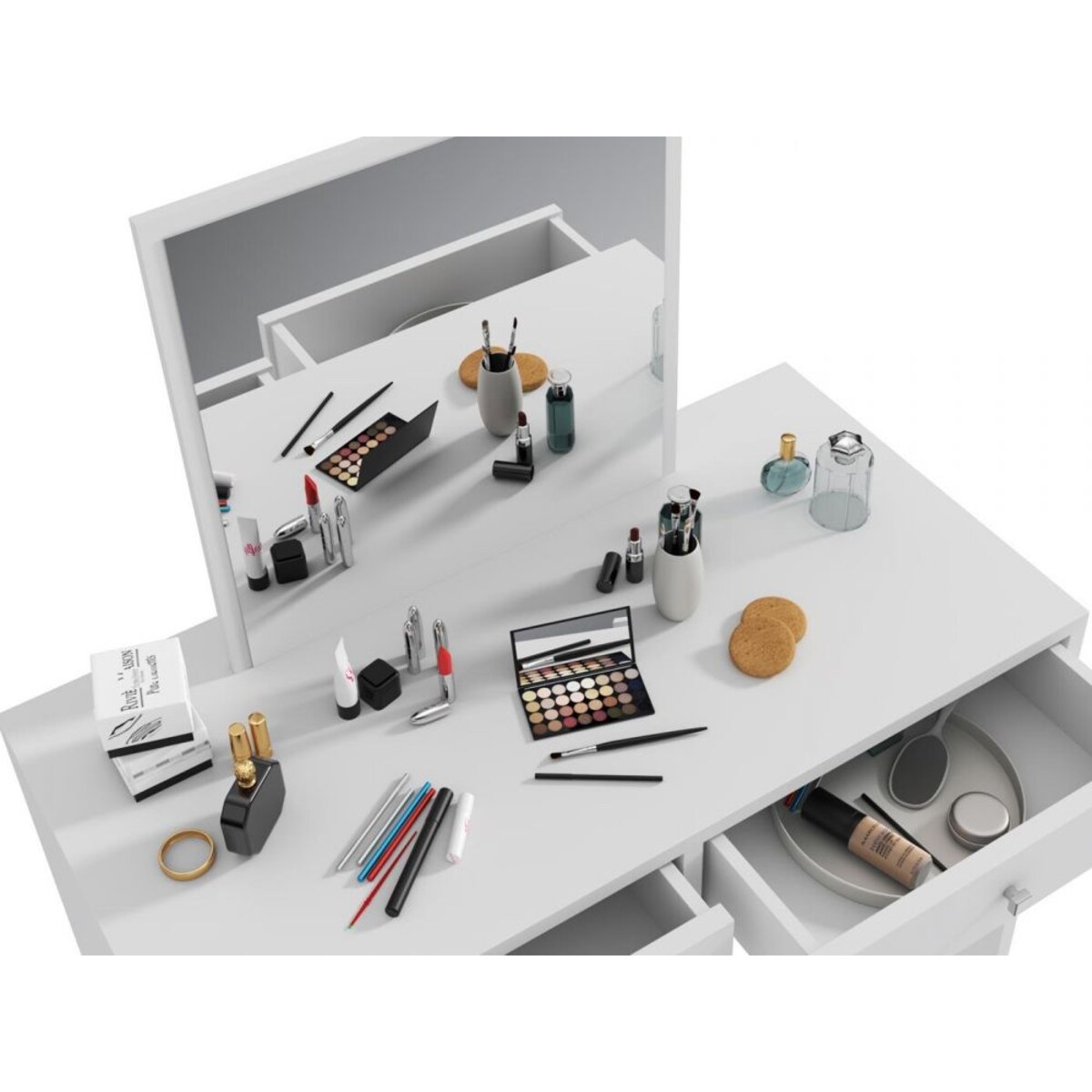 Toaletka PATRICIA biały mat