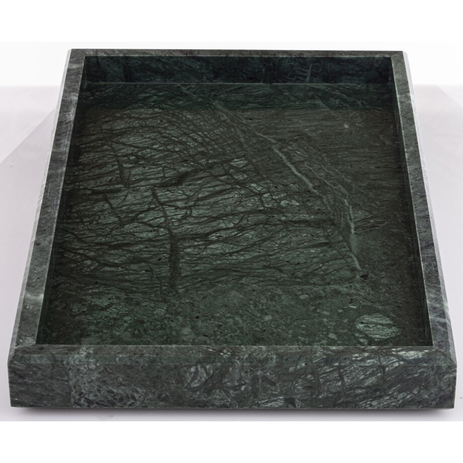 Taca dekoracyjna 30x20x3 cm MARMARILO-2 zielona