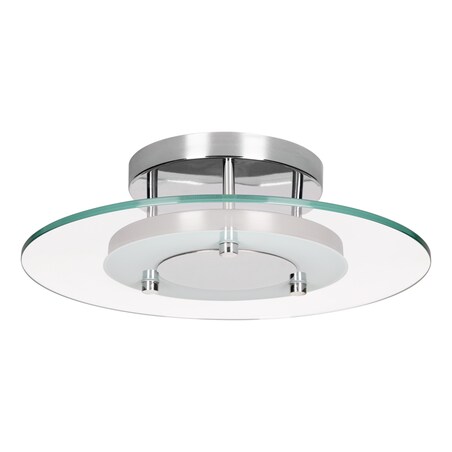 Lampa Sufitowa BRITOP Lighting 1xLED 22W Kombinacja Chromu z Transparentnym Szkłem, Polski Producent, 1 szt.
