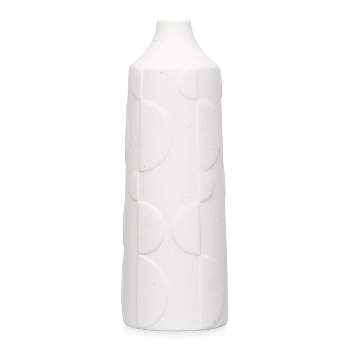 Wazon ceramiczny CIRCLE, biały, 30 cm