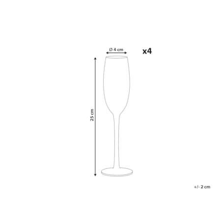 Flety do szampana DIOPSIDE