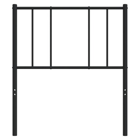 vidaXL Metalowe wezgłowie, czarne, 100 cm