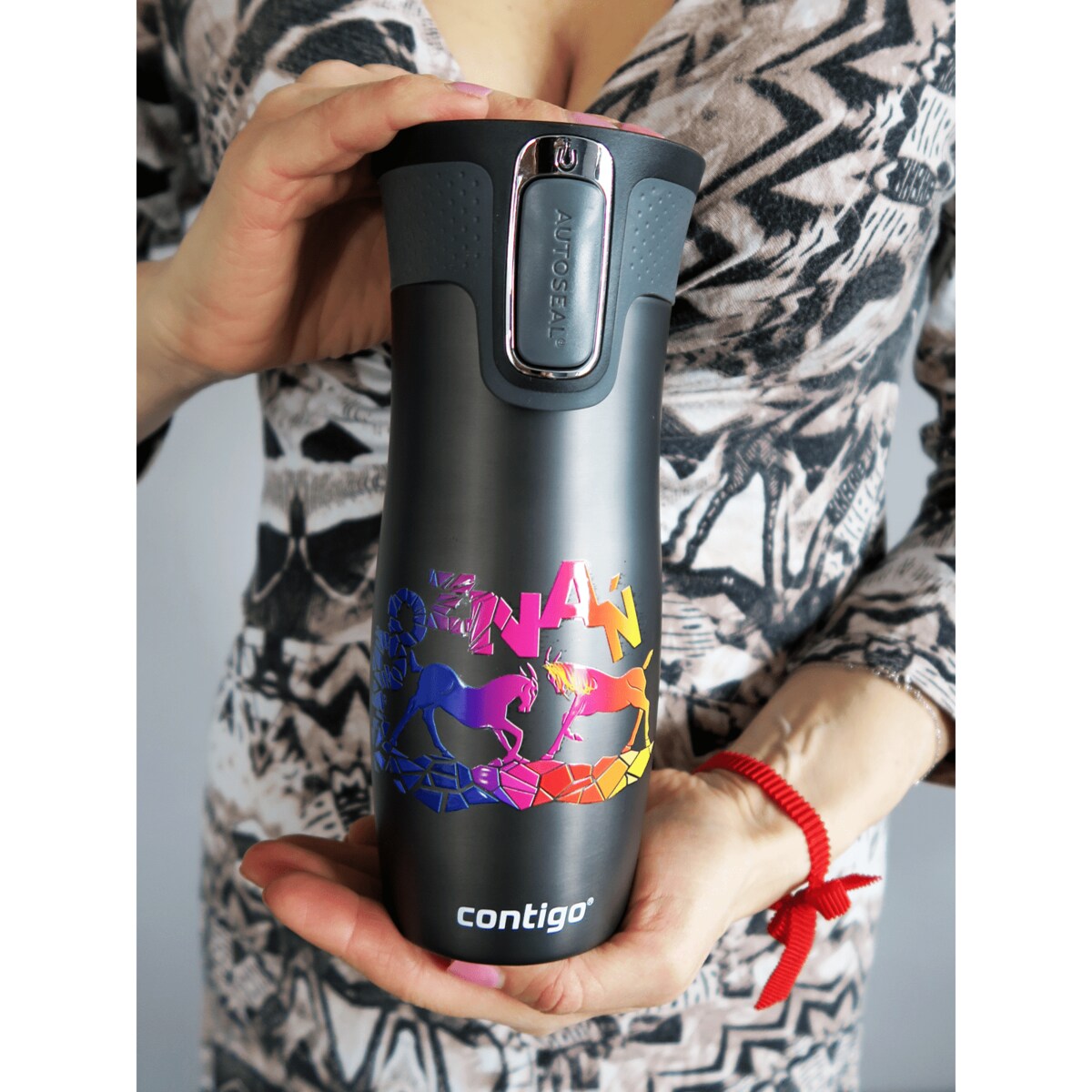 Kubek termiczny Contigo West Loop 2.0 470 ml - Poznań - grafitowy