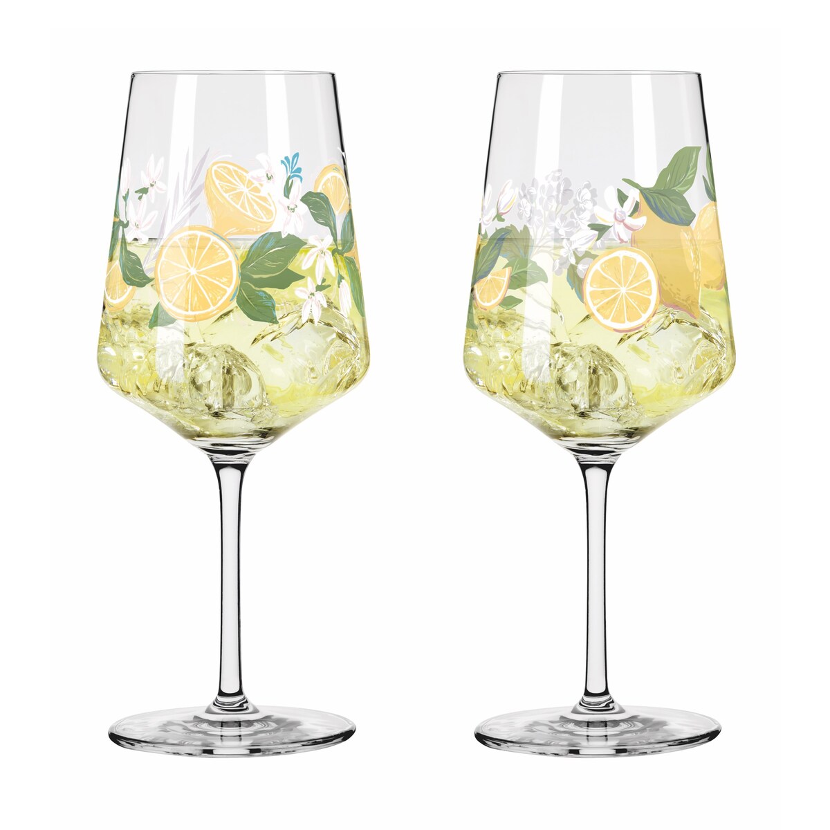 Ritzenhoff Zestaw 2 szt. kieliszków do aperitif koktajli soków kryształ Sommertau Limoncello ilustrator H. Symonovych