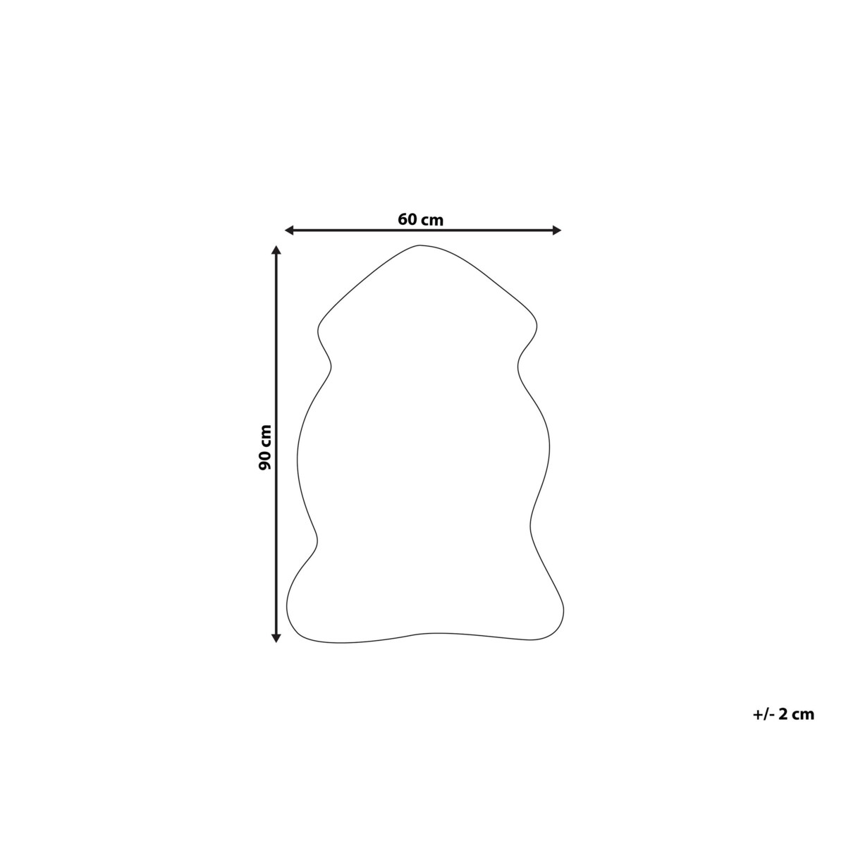 Sztuczna skóra owcza czarna MUNGO