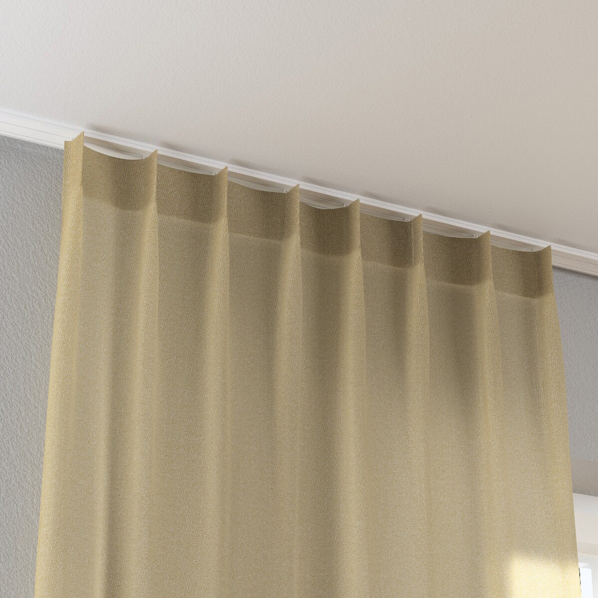 Zasłona na haczykach flex pojedynczych 130x245 jasny beż