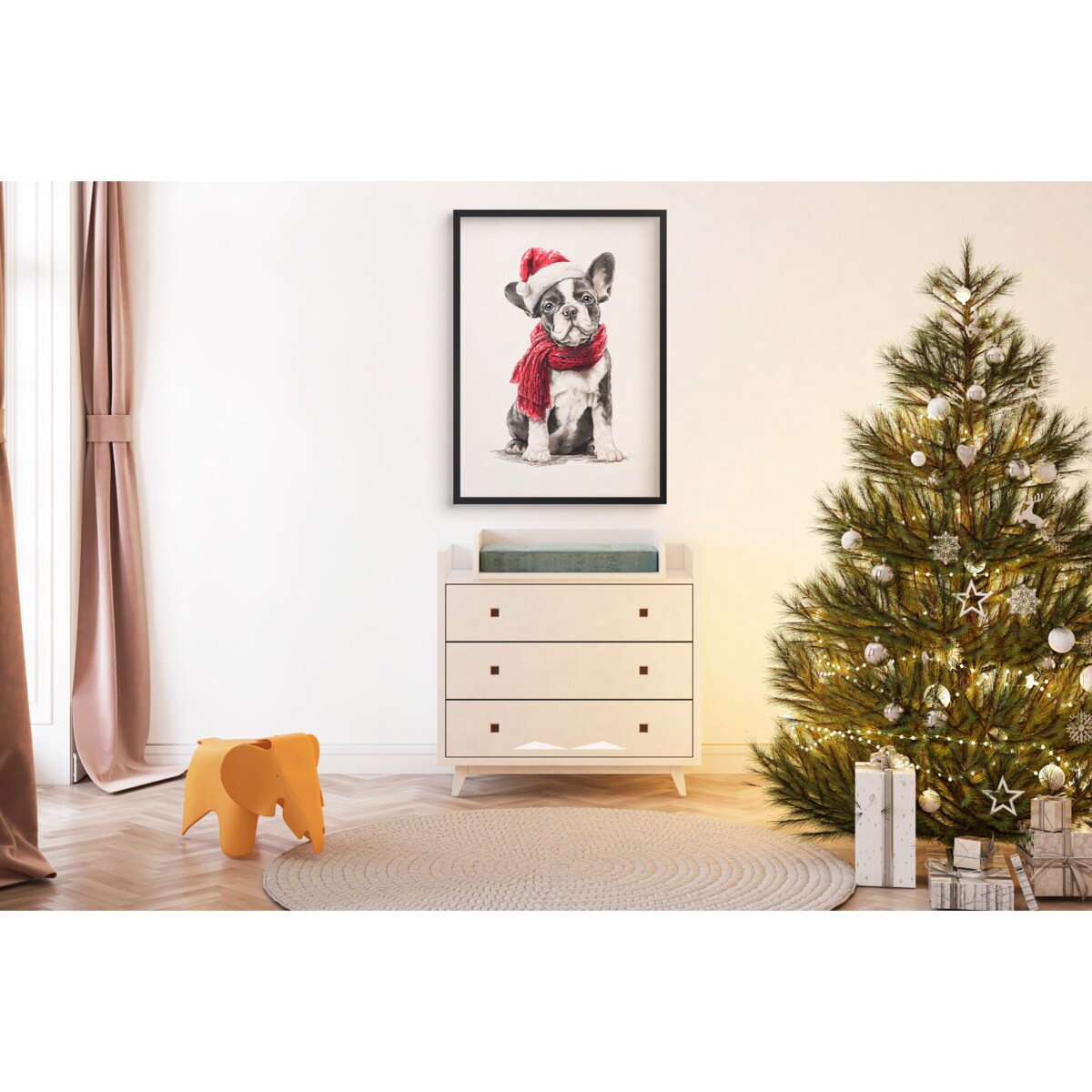 Świąteczne Plakaty na ścianę Obrazy ścienne na Święta do salonu 50x70