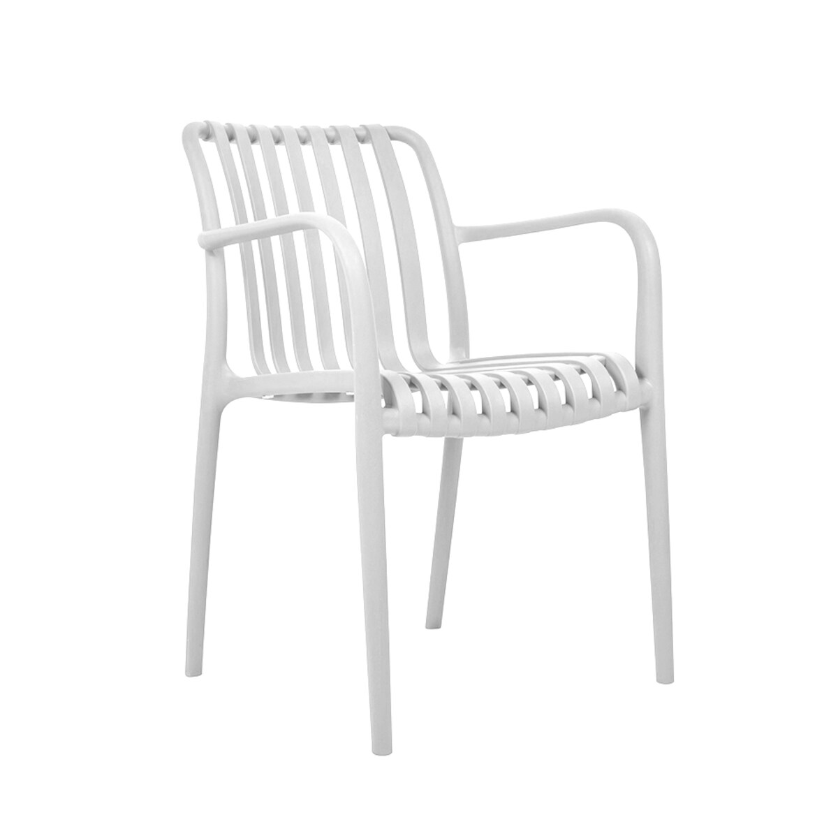 MODESTO krzesło Strips białe - polipropylen
