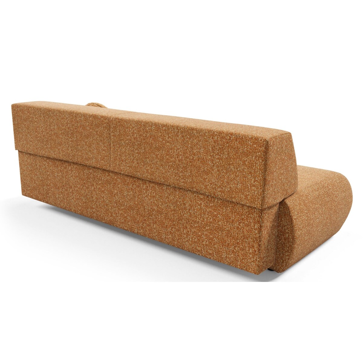 Kanapa PENTI bez boczków z funkcją spania obita tkaniną PUENTE pomarańczowa