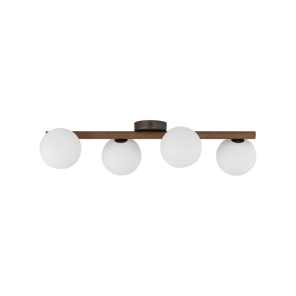 Lampa sufitowa TK Lighting ESTERA WOOD Orzech 10270, plafon 4xG9, biało-brązowa