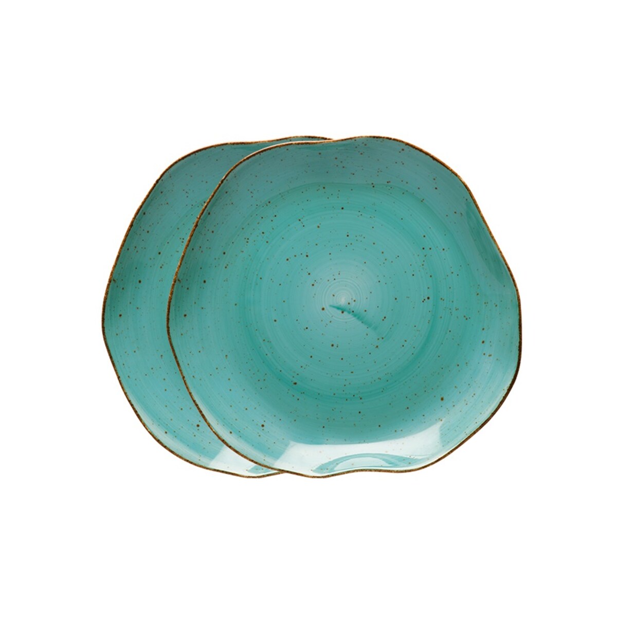 Zestaw 2 talerzy płytkich 25 cm Stone Age morski LB23 (6630L)