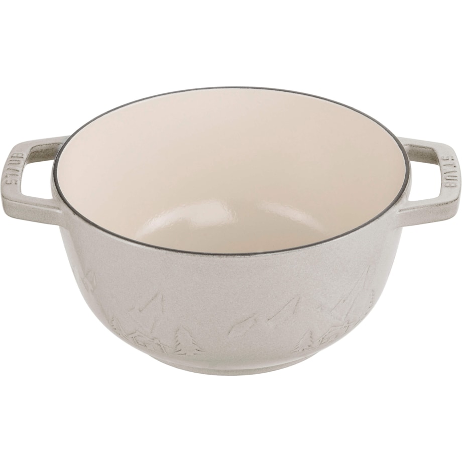 Zestaw do fondue Staub - 20 cm, Biała trufla