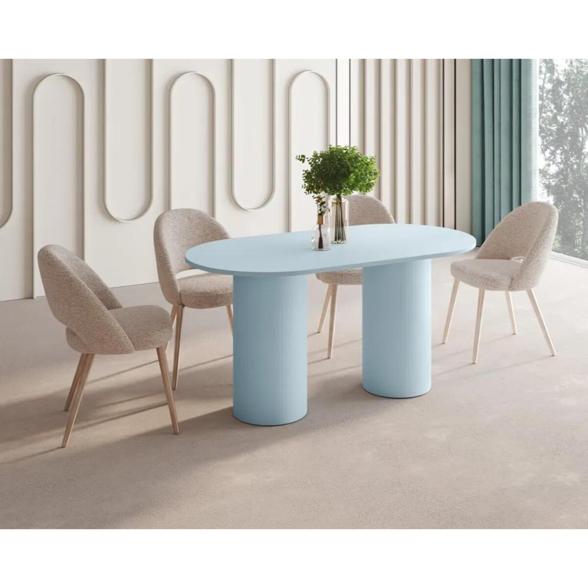 Stół ROSETO 150x80 bordowy