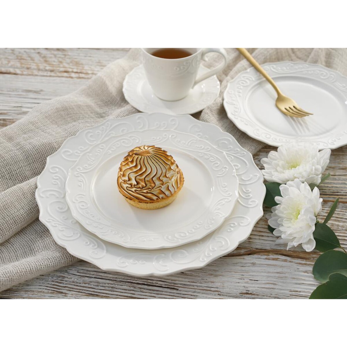 VILLA ITALIA Talerz płytki porcelanowy 26 cm OLIMPIA