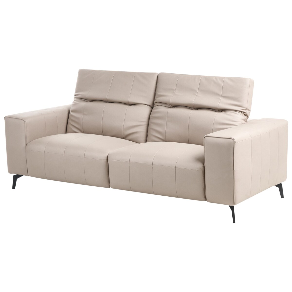 Komplet wypoczynkowy dla 6 osób OMMEL Ekoskóra Beżowoszary