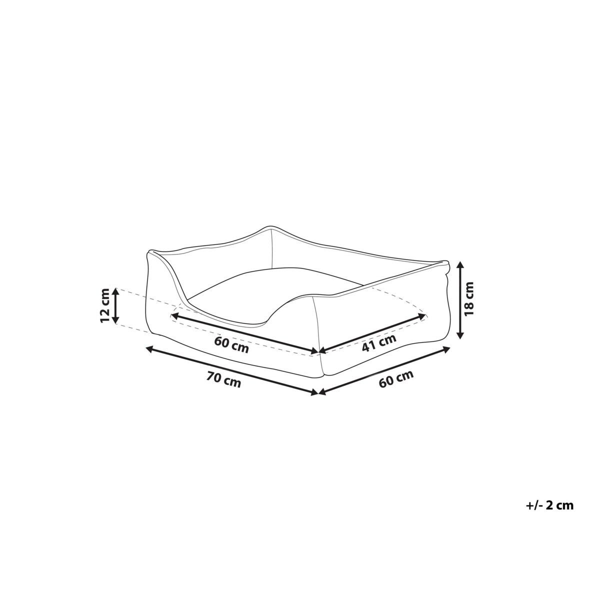 Legowisko IZMIR Welur Niebieski
