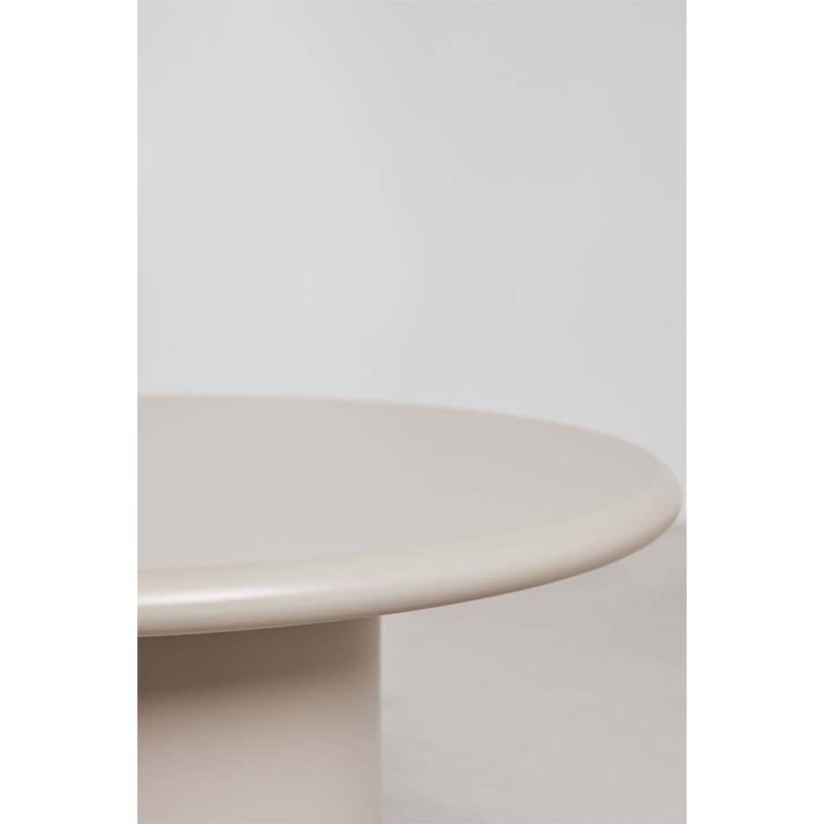 Stolik kawowy z MDF, Ø80 cm, kremowo-kaszmirowy, Rodeo