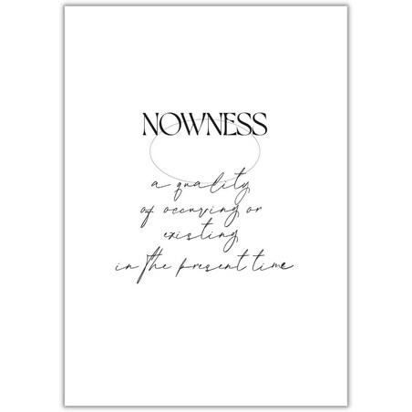 plakat nowness 30x40 cm