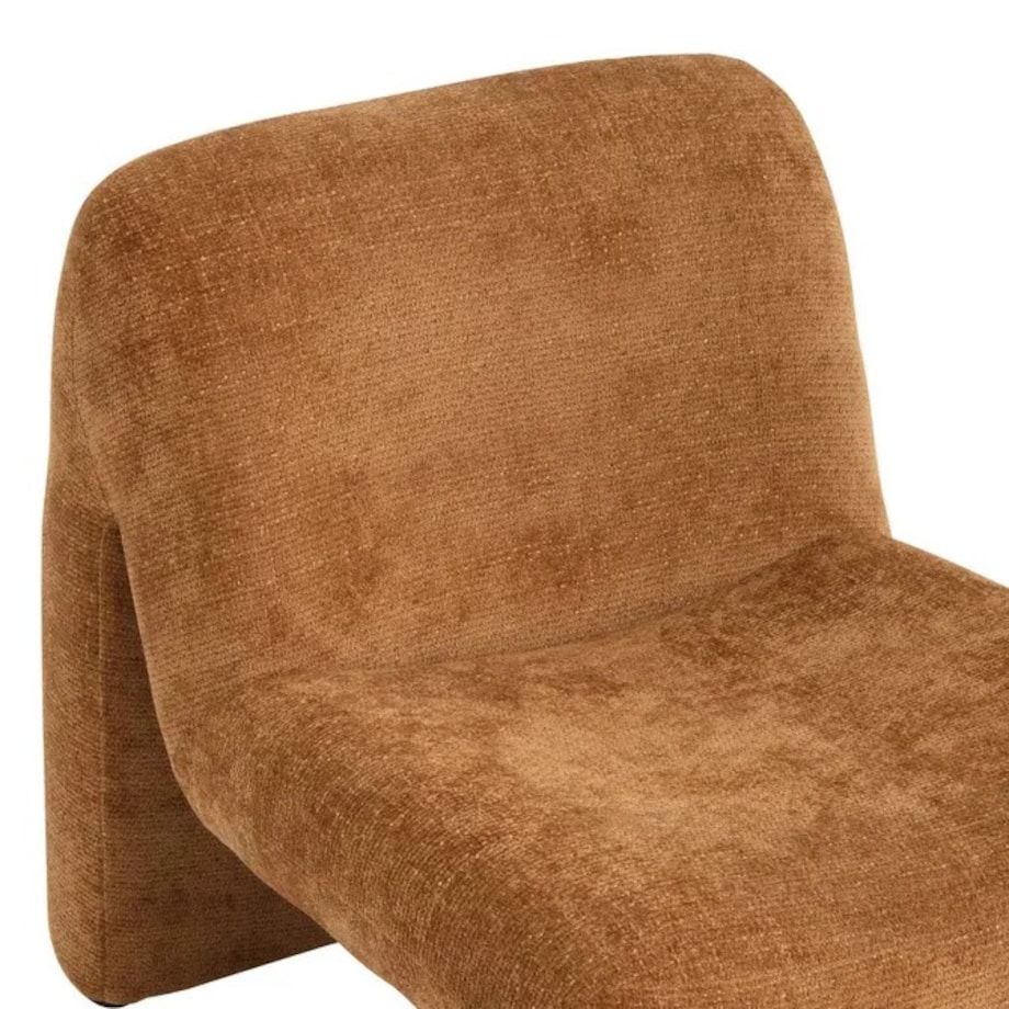 Fotel tapicerowany, bursztynowy, Astor, 84,5 cm