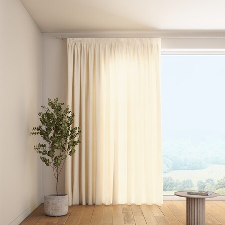 Zasłona na taśmie marszczącej 1 szt. 130x260 ecru