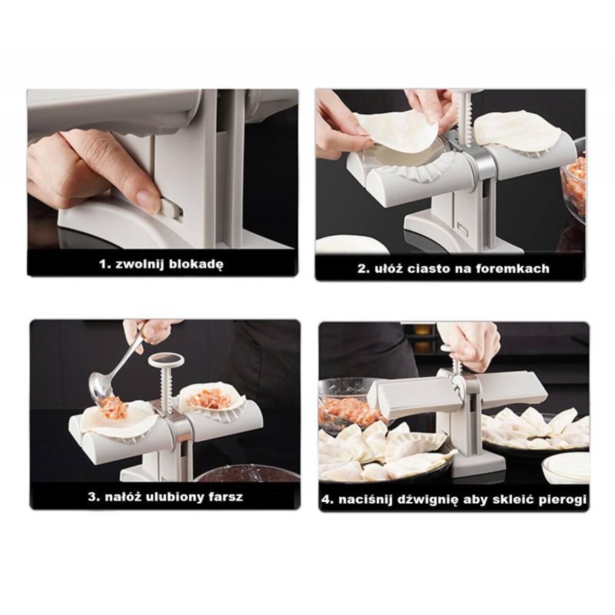 Podwójna Maszynka Forma Do Lepienia Pierogów E-6281