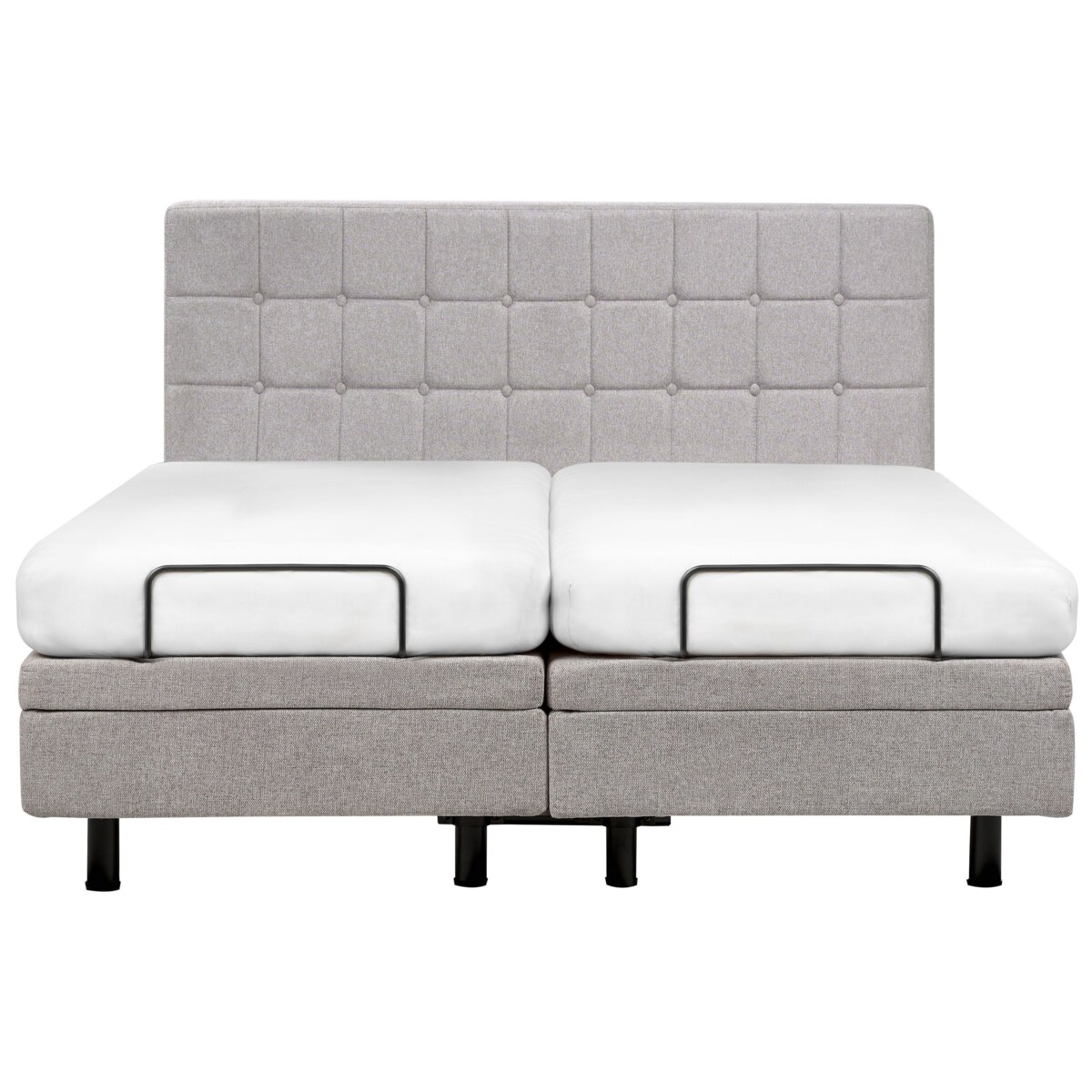 Łóżko regulowane DUKE 180 x 200 cm Jasnoszary